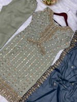 Salwar Kameez Pengantin Wanita Bahan Rayon Sutra Banarasi Pink Menawan untuk Pakaian Pernikahan Tradisional India Pakistan Panjang hingga Lantai