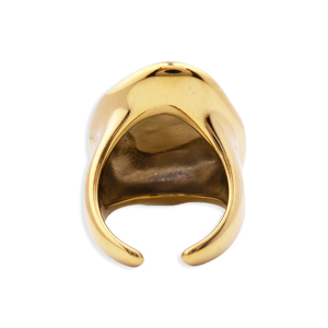 CUCOCUCA YXQ R224 Anello Regolabile in Acciaio Inossidabile Placcato Oro per Donna, Design Elegante e Alla Moda, Spedizione UE in 48 Ore - Product Image 2