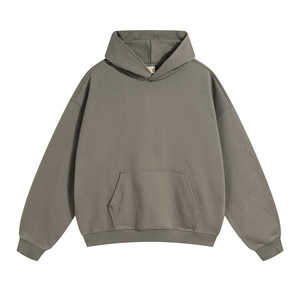 Sweat à capuche hiver pour homme personnalisé de haute qualité avec logo personnalisé 100% coton éponge française Streetwear écologique et respirant - Product Image 1