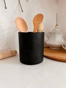 Recipiente para Utensilios de Cerámica Hecho a Mano |   Espacio de Almacenamiento para Espátulas y Cucharas de Cocina Grandes |   Decoración Elegante para Encimera - Product Image 4