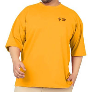 เสื้อยืดผ้าคอตตอนสำหรับผู้ชายเสื้อ100% โลโก้สไตล์วินเทจสีจางโอเวอร์ไซส์แบบกำหนดเอง - Product Image 1