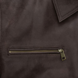 Chaqueta de Cuero para Hombre a Precio de Mayoreo, Chaqueta de Cuero Genuino de Alta Calidad, Nueva Chaqueta de Cuero de Moda para Hombre a Precio Económico - Product Image 4