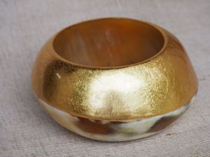 PULSERAS CUERNO DE BÚFALO Hecho a mano de lujo al por mayor Natural Buffalo Ox Cow Horn Bangle Joyería de moda para hombres y mujeres - Product Image 3