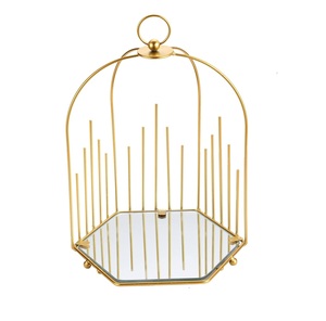 AK ชั้นวางน้ำหอมโลหะทองเหลืองทรงกลมสีทองดีไซน์ไม่ซ้ำใครในราคาขายส่งสำหรับตกแต่งโต๊ะ/ตกแต่งบ้าน - Product Image 3