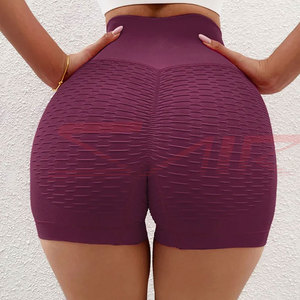 Pantalones cortos de yoga elásticos nuevos OEM al por mayor, pantalones cortos deportivos de cintura alta para gimnasio para mujer, ropa informal, pantalones cortos para mujer - Product Image 4