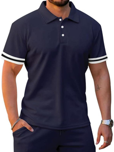 Ensemble de tenues décontractées avec logo personnalisé pour hommes-Short d'été sans manches respirant pour les activités de plein air motif brodé solide - Product Image 2
