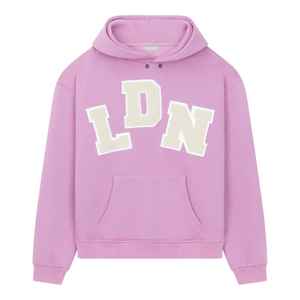 Patch personnalisé, broderie 3D, unisexe, surdimensionné, hommes, coton, molleton, French Terry, femmes, col montant, varsity, hiver, devant, streetwear - Product Image 1