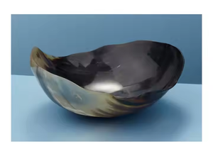 Bols de printemps Superbe vaisselle décorative classique faite à la main. Bol rond en corne en céramique, bols de chef-d 'œuvre polis et sculptés - Product Image 3