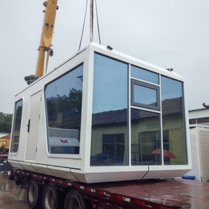 Maison mobile capsule spatiale moderne de haute qualité Cabine d'hôtel préfabriquée Chambre capsule modulaire avec cuisine et salle de bain - Product Image 5