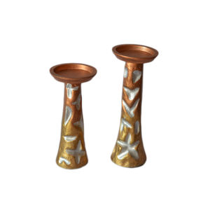 Juego de 2 portavelas decorativas, soporte de alta calidad para candelabro, mesa de Metal, luz en T, decoración de Navidad - Product Image 4