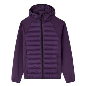 Chaqueta de plumón híbrida ligera para hombre, con capucha, acolchada, transpirable y personalizada para actividades al aire libre. - Product Image 5