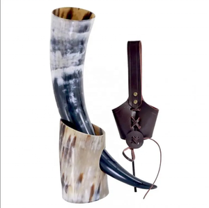 Corne à boire viking de haute qualité, étanche, écologique, prix direct d'usine, 100% naturelle, potable, sculptée, personnalisable - Product Image 1