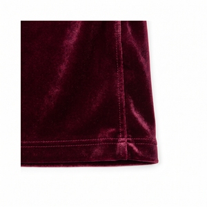 <b>Green</b> <b>Velvet</b> Midi <b>Skirt</b> High Waist A-Line Flare Woven Solid Color Women's <b>Skirt</b> for Casual Vintage Wear - Product Image 5