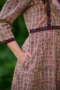 Robe Bohème Nouvelle Molly Imprimée à la Main en Coton Pur Vêtement Casual d'été pour les Vacances - Product Image 5