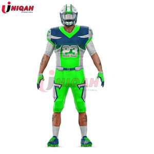 ชุดกีฬาอเมริกันฟุตบอลสไตล์โดดเด่น ราคาขายส่ง ผลิตตามสั่ง ระบายอากาศได้ดี ผ้าโพลีเอสเตอร์/คอตตอน ชุดกีฬาแบบสั้นสำหรับทุกเพศ - Product Image 4