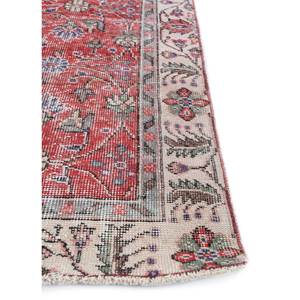 Alfombra de Lana Anudada a Mano Vintage Pae-2043, Grande, con Diseño Floral Rojo y Naranja, para Sala de Estar, Pasillo, Dormitorio de Adolescentes, Rectangular - Product Image 4