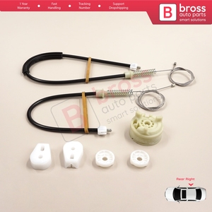 BWR566 ensemble de réparation de lève-vitre électrique arrière droit pour Megane MK2 EM0/1 2002-2009 CC Cabriolet Convertible 8201010932 - Product Image 6