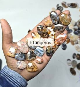 Lot en vrac de pierres de fabrication de bijoux faites à la main, en agate de quartz naturelle à 100%, coupe ovale, 20-40 mm, pierres précieuses en vrac, agate de quartz en bâton - Product Image 3