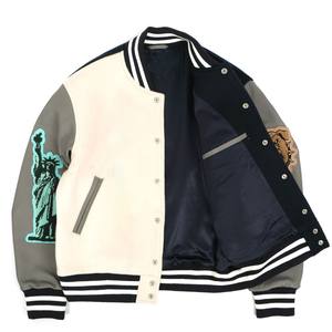 Chaqueta para Hombre con Logotipo Personalizado, Chaqueta de Lana con Bordado Gráfico y Letras, Ajustada, Lona de Peso Pesado, Ropa de Calle Ecológica - Product Image 3