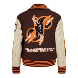 แจ็กเก็ตเบสบอลผ้ากำมะหยี่ปักลายตัวอักษรทำจากผ้า XS ขนาดใหญ่พิเศษสำหรับผู้หญิง - Product Image 5