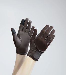 Gants d'équitation professionnels en cuir d'hiver ultra respirants, vente en gros, logo personnalisé, gants d'entraînement et de compétition - Product Image 1