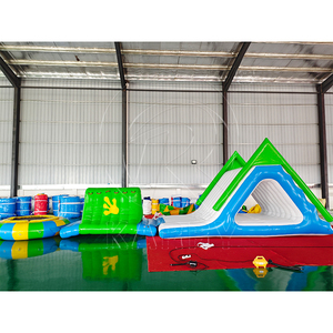 Airtight <b>Inflatable</b> Pool <b>Slide</b> PVC <b>Water</b> Park Combination Equipment for Backyard Indoor Outdoor - Product Image 4