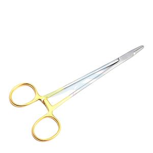 Portaagujas Olsen Hegar con tijeras – Acero inoxidable reutilizable para suturas seguras y cortes eficientes en procedimientos quirúrgicos - Product Image 1