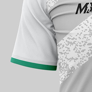 T-shirt de sport personnalisé unisexe en blanc | Tissu en polyester durable | Vêtements d'entraînement de football, hockey, crosse - Product Image 3