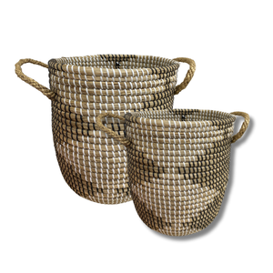 Cesta de lavandería de hierba marina vietnamita versátil, cesta de lavandería de alta calidad hecha a mano para decoración del hogar, personalización de muchos tamaños - Product Image 1