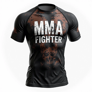 Rashguards de MMA et BJJ de qualité supérieure, impression personnalisée par sublimation HD, durables, respirants, extensibles, légers et anti-UV - Product Image 5