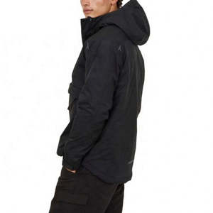 Veste coupe-vent pour homme, imperméable, à capuche, avec logo sur le devant, coupe confortable pour un usage quotidien, service OEM - Product Image 3