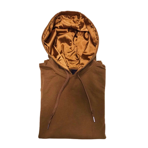 Sweat à capuche décontracté pour homme, coupe ample, hiver, poids lourd, doublure en satin, tricot surdimensionné, lavage à l'acide, polaire, séchage rapide - Product Image 4