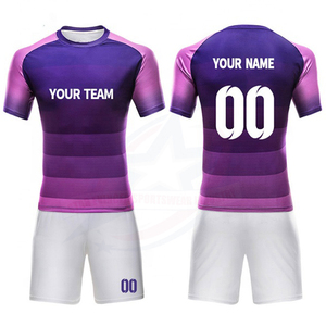 100% Polyester Tissu Impression Numérique Rugby Jersey Rugby Uniforme Teamwear/Hommes Porter Conception Uniforme Sublimation - Product Image 2