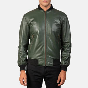 Chaqueta de Cuero para Hombre de Alta Calidad, Estilo Casual, Chaqueta de Cuero para Hombre de Buena Calidad, Chaqueta de Color Sólido para Hombre - Product Image 1