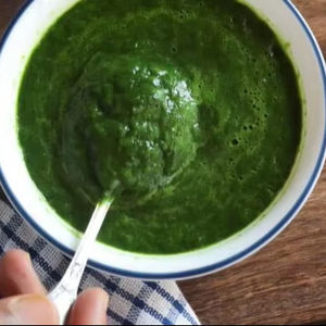 Puré de espinaca de hoja congelada orgánica totalmente natural/envasado al vacío/etiqueta limpia/puramente vegano - Product Image 1