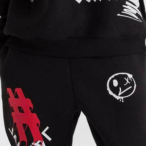 ชุดวอร์มพิมพ์ลายพัฟฟ์แบบใหม่ คุณภาพพรีเมียม OEM ปี 2026 สำหรับผู้ชาย ลวดลายย้อมสีแบบแอซิดวอช พร้อมงานปักและพิมพ์ลายด้วยความร้อน - Product Image 6