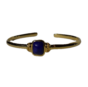 Classic <b>Gemstone</b> <b>Bracelet</b> 925 Sterling Silver 14K Gold Plated Women's Blue OEM Wholesale Thailand Bella Jewelry - Product Image 1