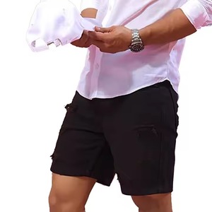 Nuevo fabricante personalizado de alta calidad personalizado de moda Top cosido negro pantalones cortos de mezclilla rasgados ropa informal pantalones cortos de mezclilla para hombres - Product Image 3