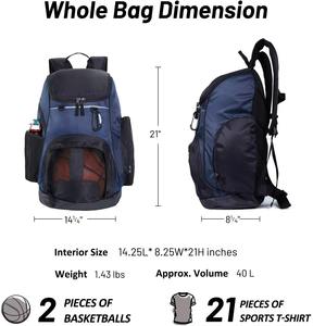 Bolsa de béisbol Mochila Gimnasio Deporte Fútbol Balón Bolsa Fútbol al aire libre Baloncesto Mochila para hombres - Product Image 6