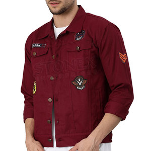 แจ็กเก็ตยีนส์สำหรับผู้ชายน้ำหนักเบาสำหรับฤดูหนาวแจ็กเก็ตยีนส์สำหรับใส่กลางแจ้งออกแบบได้ตามต้องการ - Product Image 2