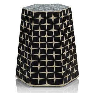 Taburete Tradicional con Incrustaciones de Madreperla para el Hogar, Silla de Vanidad y Decoración Interior Premium, Muebles Elegantes para el Hogar - Product Image 1