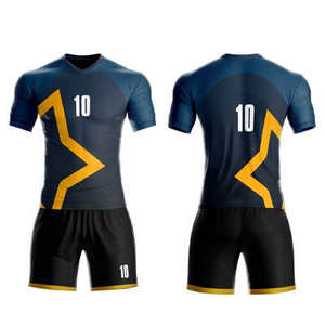Ensemble complet d'uniformes de football au design personnalisé pour l'équipe de football de France pour jeunes hommes de haute qualité, uniformes de football pour maillots de football - Product Image 2