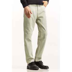 Pantalon 100% Coton Non-Denim MN-TRC-WS24-008 Coupe Droite en Toile avec Décoration Déchirée - Product Image 4