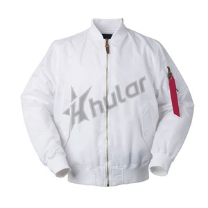 OEM Men's Cropped Vintage Winter <b>Baseball</b> <b>Bomber</b> <b>Jacket</b> Stand Collar Custom Embroidered Logo Street Style Nonwoven Weaving - Product Image 3
