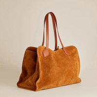 Sac à main Western en cuir véritable pour femme, sac à main en cuir suédé fait à la main, sac hobo en cuir suédé