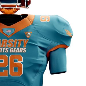 Uniforme de fútbol americano para hombres Jersey y pantalones personalizados, aparejos transpirables, sarga, ropa deportiva duradera, kit de entrenamiento de alta calidad - Product Image 6
