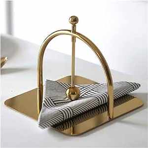 ที่ใส่ผ้าเช็ดปากทองเหลืองขนาดสั่งทำได้ ของตกแต่งโต๊ะอาหารที่บ้าน งานแต่งงาน งานเลี้ยงคุณภาพสูง ขายดี - Product Image 6