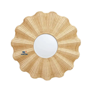 Newest Design 100% Eco-friendly Rattan <b>Mirror</b> <b>Wall</b> <b>Hanging</b> for Home Decoration Handmade From Thanh Cong Handicraft - Product Image 2