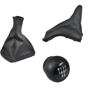 เบรกมือ-บูตเกียร์และปุ่มเกียร์สำหรับ Opel Astra G-สีดำ - Product Image 1