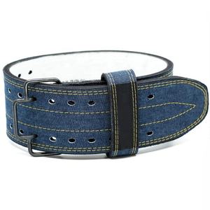 Ceinture de musculation robuste réglable avec logo personnalisé, boucle à double crochet, pour entraînement en salle de sport, musculation et powerlifting - Product Image 3